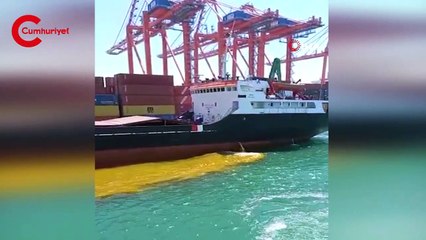 Denizi kirleten gemiye 1 milyon 355 bin TL’lik ceza