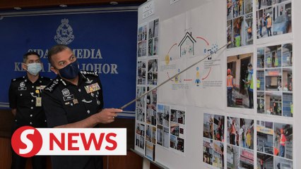 Скачать видео: Johor cops nab 118 in statewide blitz on illegal online gambling