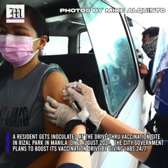 Luneta drive-thru vaccination