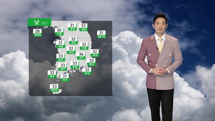 [날씨] 내일도 곳곳 비...오늘보다 더워 / YTN
