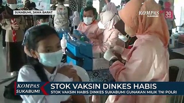 Stok Vaksin Habis Dinkes Sukabumi Gunakan Milik TNI Polri