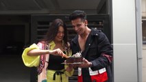 Yuvika Chaudhary With Prince Narula Celebrating Her Birthday With The Paps