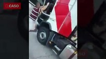 Grupo de chóferes paró al camionero bebido del atropello mortal