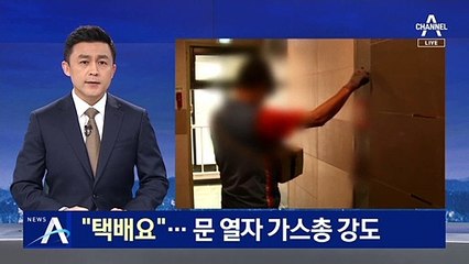 “택배요” 문 열자 가스총 발사…신고 10여 분만에 체포