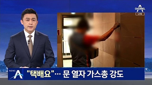 “택배요” 문 열자 가스총 발사…신고 10여 분만에 체포