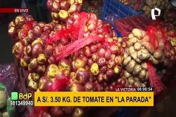 La Victoria: precios de alimentos registran ligera alza en mercado mayorista de La Parada
