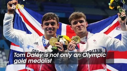 Olympian Tom Daley is #Goals As He Knits While Watching in Stands at Tokyo Olympics
