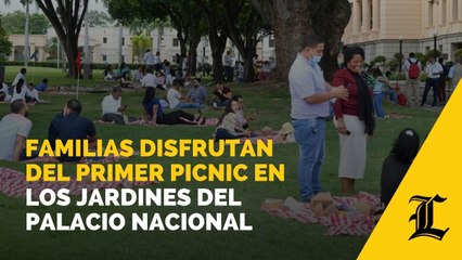 Así se vio la tarde de pícnic desde los jardines del Palacio Nacional