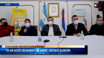 “Es un gesto solidario y de amor”, destacó Alarcón