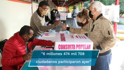 Consulta popular es un “triunfo” de la democracia, pese a baja participación: AML