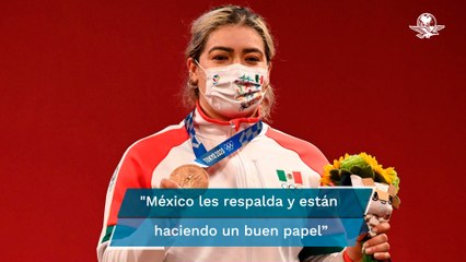 AMLO felicita a Aremi Fuentes por medalla de bronce en Juegos Olímpicos de Tokio