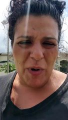 Manual Lawn Trimmer Gives it His Best