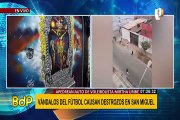 San Miguel: barristas destruyen auto de la hermana de la voleibolista Mirtha Uribe