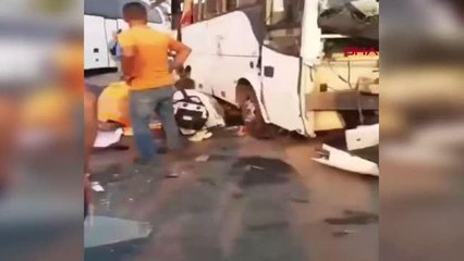 TUR MİDİBÜSÜ KAZA YAPTI 2 ÖLÜ