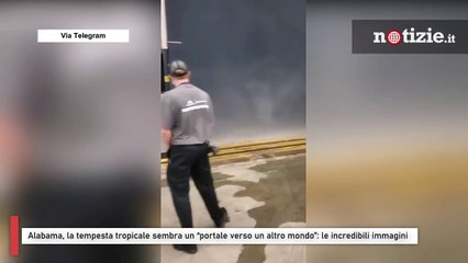 Alabama, la tempesta tropicale sembra un “portale verso un altro mondo”: le incredibili immagini