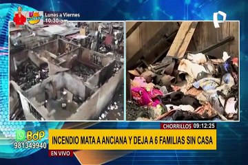 Incendio en Chorrillos: piden apoyo con donación de víveres y abrigo para damnificados