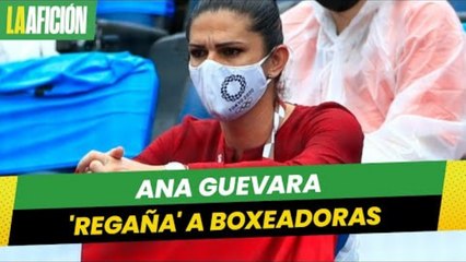 Ana Guevara 'regaña' a boxeadoras por ventilar a jugadoras de softbol