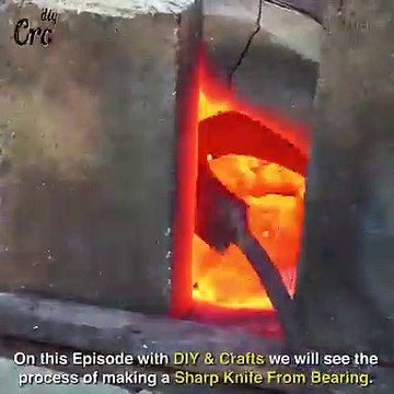 making of sharp knife a Rusty Bearing into a Beautiful but Razor Sharp KNIFE knife design