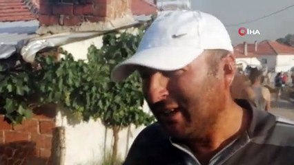 Borcunu yeni bitirdiği traktörünü alevlerin arasında bırakıp canını zor kurtardı