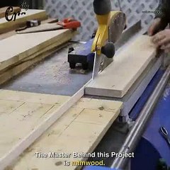 Worker making  Unique Brick Wall end grain cutting board Project - Great Creative Building Idea