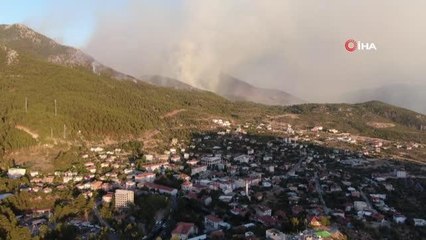 Gündoğmuş, ilçe merkezine yaklaşan alevler kontrol altına alındı