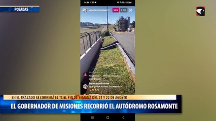 El gobernador de Misiones recorrió el Autódromo Rosamonte
