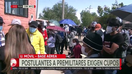 Postulante a premilitares exigen cupos y protestan en varios centros