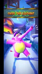 Oxide Pink Elephant Battle Run Gameplay On Bear It - Crash Bandicoot: On The Run!