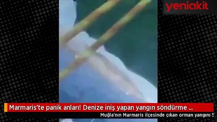 Ciğerlerimiz yanarken yat keyfi! Yangın söndürme uçağı felaketin eşiğinden döndü