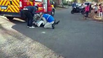 Colisão entre carro e ciclista deixa homem ferido no Bairro Claudete