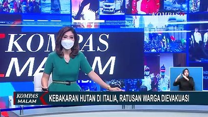 Pantauan Udara Insiden Kebakaran Hutan di Pescara Italia, 100 Orang Lebih Dievakuasi