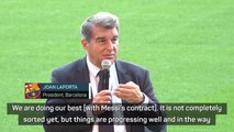 Barcelona 'making progress' on Messi contract says President Laporta
