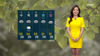 [굿모닝MBN 날씨]전국 대부분 비…서쪽 중심 국지성 집중호우 주의!