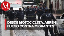 Atacan a balazos a un grupo de migrantes en Tapachula, Chiapas
