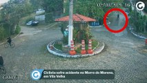 Ciclista sofre acidente no Morro do Moreno, em Vila Velha