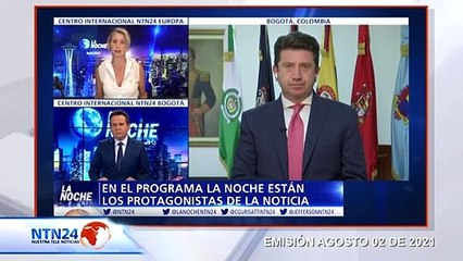 Ministro de Defensa de Colombia, Diego Molano, habla en ‘La Noche’