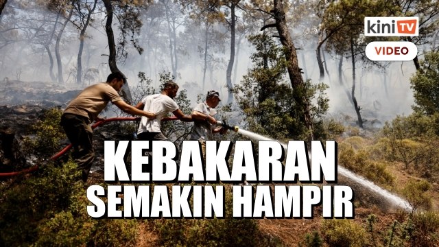 Penduduk terdesak cuba padamkan kebakaran hutan di Turki