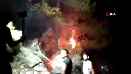 Seydikemer’de söndürme ekipleri ile halk seferber oldu yangınlar kontrol altına alındı