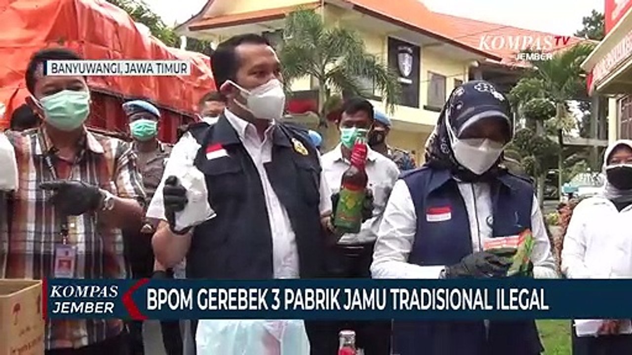BPOM RI Gerebek 3 Pabrik Jamu Tradisional Ilegal di Banyuwangi