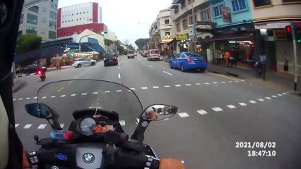 MAN ALMOST KNOCK DOWN BY MOTOR, CROSSING HIS GRANDFATHER ROAD