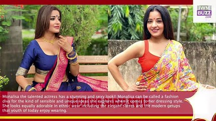 Are You A Saree lover Take Cues From Monalisa To Drape Your Dazzling Saree Perfectly