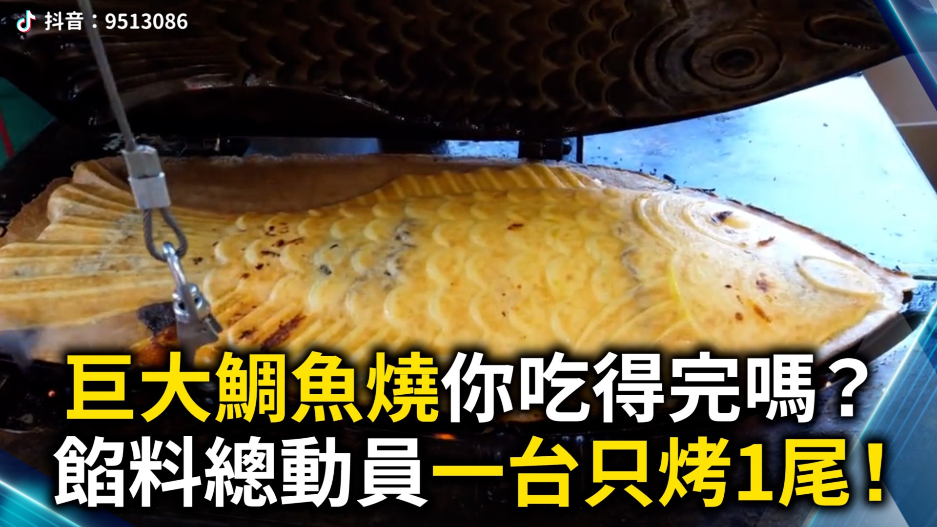 巨大鯛魚燒你吃得完嗎 餡料總動員一台只烤1尾 影片dailymotion