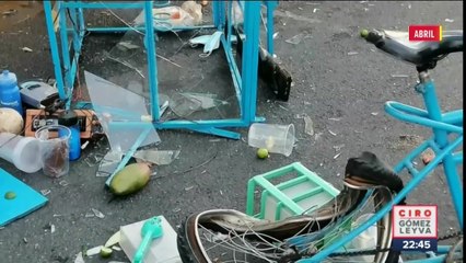 Vendedor de fruta atropellado en Iztapalapa sufre nuevo accidente