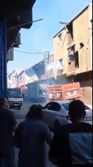 Son dakika haberi! SULTANGAZİ'DE ELEKTRİK KABLOLARI PATLAMALARLA YANDI