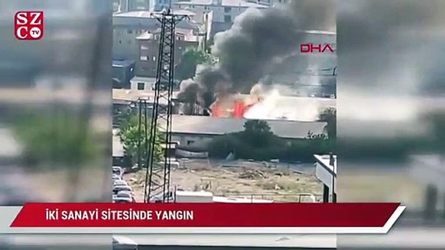 İki sanayi sitesinde yangın