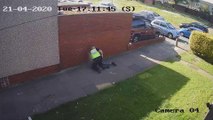 A police officer is facing jail after he was caught on CCTV attacking two people - including a teenage boy – over a two-day period