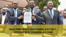 Nasa principals sign formal exit pact, cite mistrust from Raila's ODM