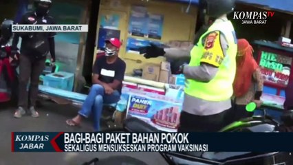 Pelaku Transportasi di Sukabumi Dapat Paket Bahan Pokok Gratis