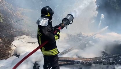 Ortona (CH) - Incendio in contrada Petriccio (03.08.21)