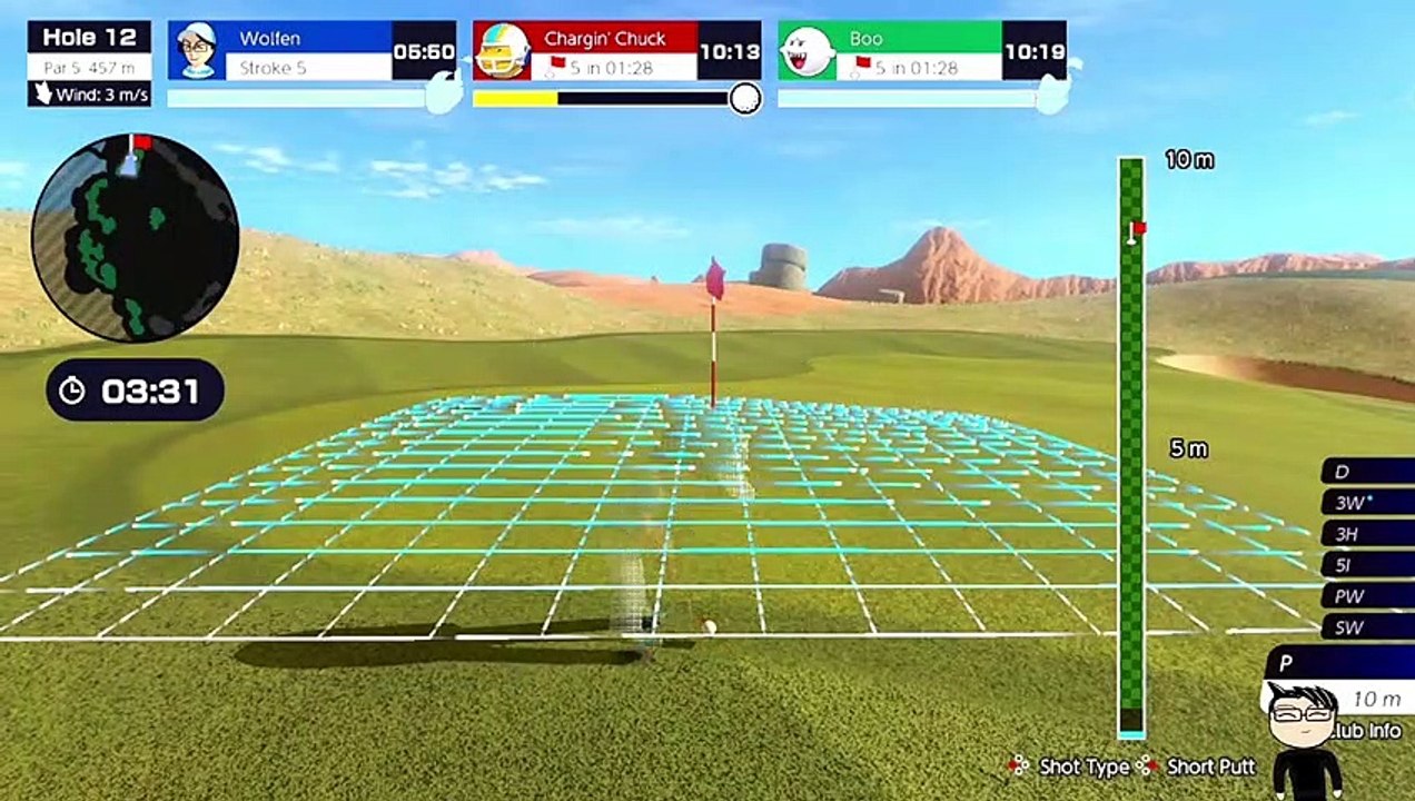 (SWITCH) Mario Golf - Super Rush - 06 - Golf Adventure Mode - Speed Golf - Balmy Dunes pt2